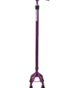 Baston 4 Apoyos En Aluminio Mini Base Fucsia FS931L